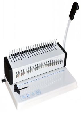 Máquina obrigatória plástica de pente do escritório, máquina S328 da pasta de anel do metal