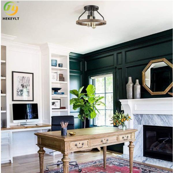 Utilisé pour le plafonnier nordique à la maison/d'hôtel vente chaude de style de noir de fer