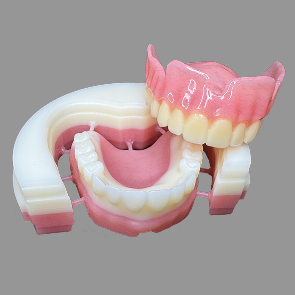 CAD/CAM Digital Milled Acrylic Base Denture Removable