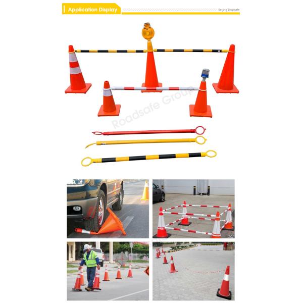PVC 28inch Safety Barrier Cones For Traffic Control 700mm  Road Safety Barrier