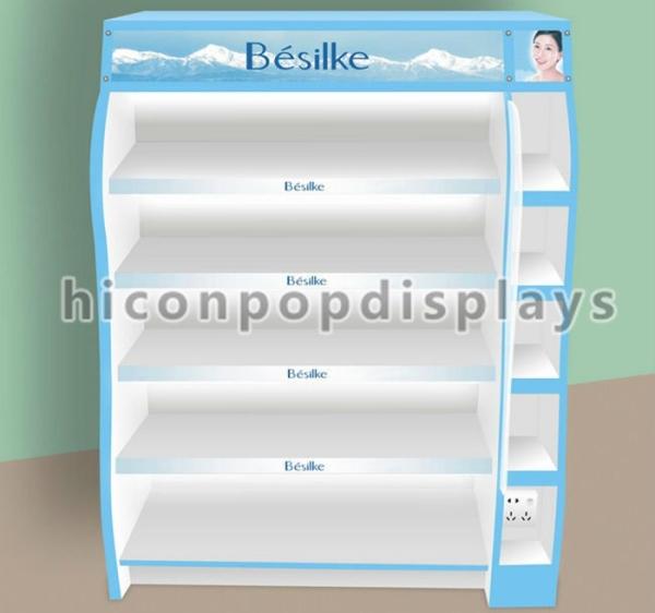 Shop Wood Flooring Beauty Product Display Stand For Face Cleanser