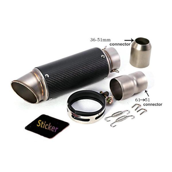 Motocross universal motorcycle muffler 51 - 61mm Carbon Fiber Exhaust Pipes