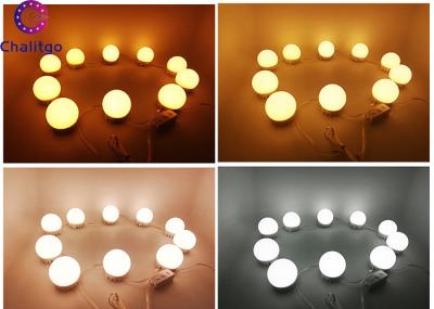 Hidden Wiring LED Makeup Vanity Lights With Dimmer Waterproof Adhensive Sticker
