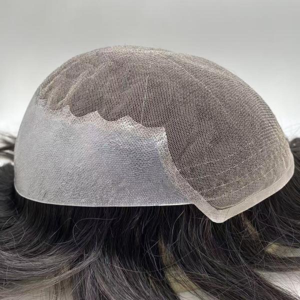 Hot Selling Natural Q6 Swiss Lace Base Human Hair Men Toupee Prosthesis Patch Unit Durable Male Hair for Men Hair