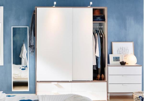 Waterproof Wood grain Laminated MDF Board Wardrobe Cabinets