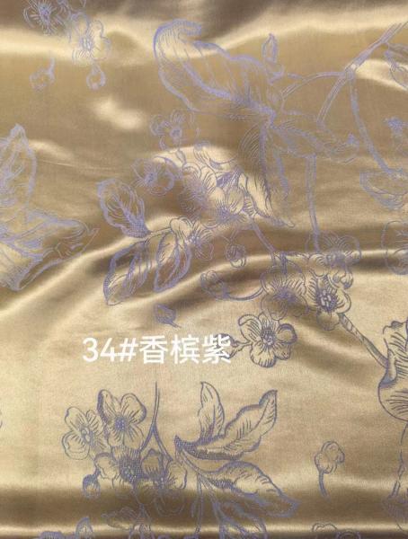 100% Silk Jacquard Fashion Anti-Wrinkle fabrics for Women Dress 2023 Fashion designs