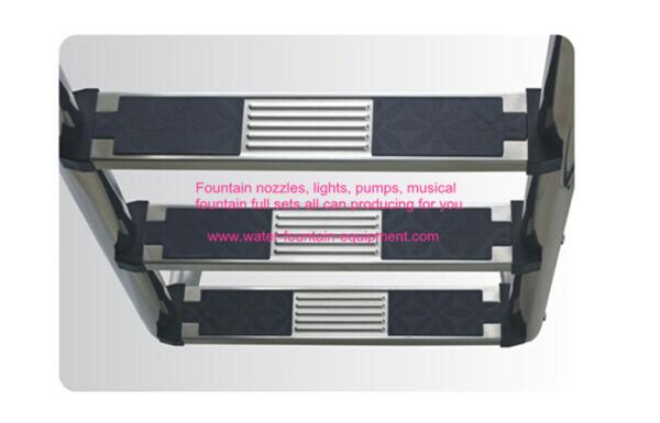 Stainless Steel Swimming Pool Accessories Ladders Steps With Or Without Anti-slip 1.1mm