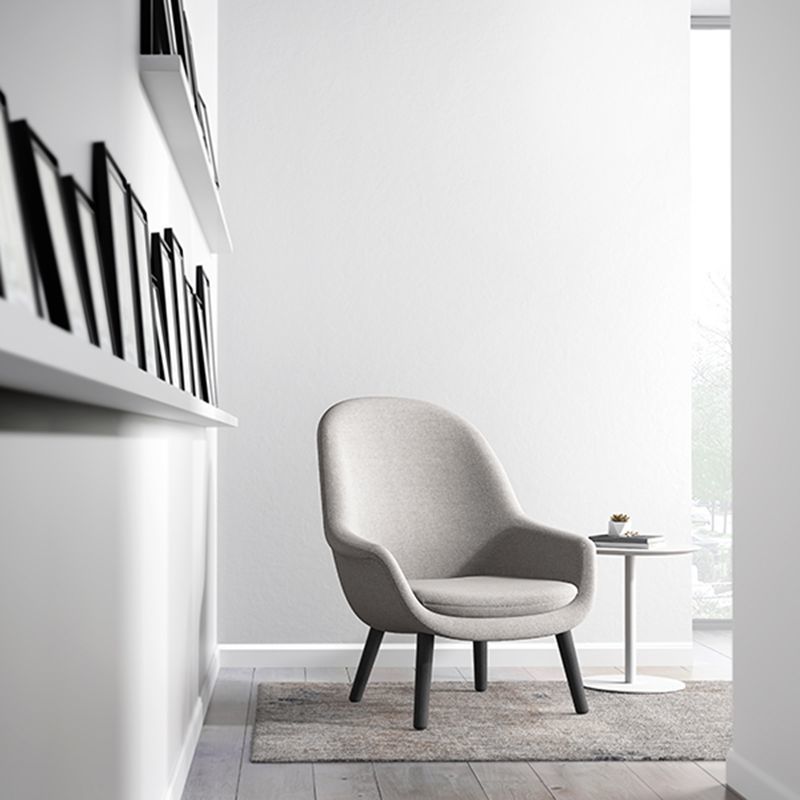 Multi Variant Ergonomic Lounge Chair ODM Wood And Fabric Accent Chairs