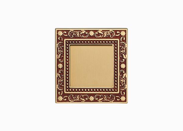 220V Vintage Brass Light Switch , 86 Gold metal Solid Brass Switch Plates