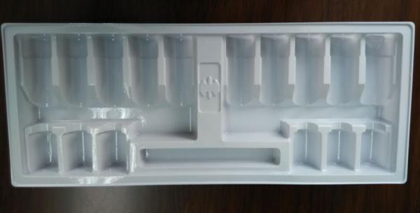 Plastic tray for health care products, blister