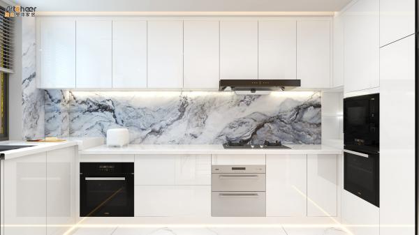 Australia Home Madeira RTA Cor Branca Armários de cozinha modulares personalizados