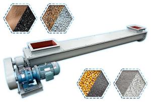 Motor Driven U Trough Screw Conveyor Corrosive Resistant