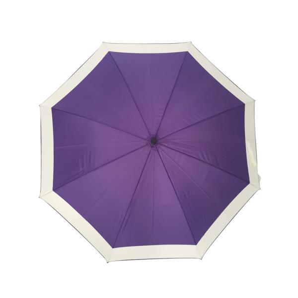 30 Inch Purple Promotion Golf Umbrellas With Black Rubber Coating Plastic Handle