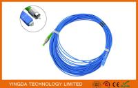 Cabo de remendo da fibra óptica do APC, FC ao cabo 1.8mm Singlemode azul LSZH do remendo da fibra do SC