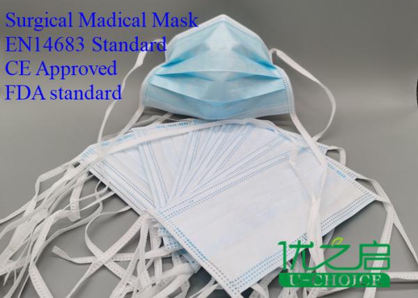 Disposable Surgical Medical Mask -FDA Face Mask - EN14683 CE Certificate