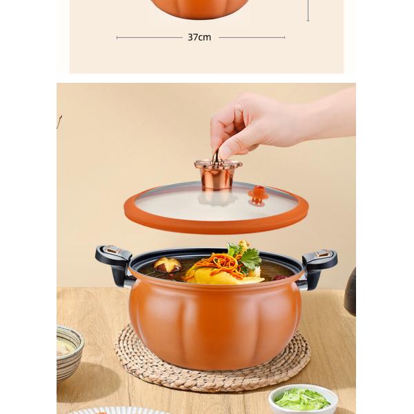 литое железо герметической электрической кастрюли кухни 8L не вставляет с защелкой ручки