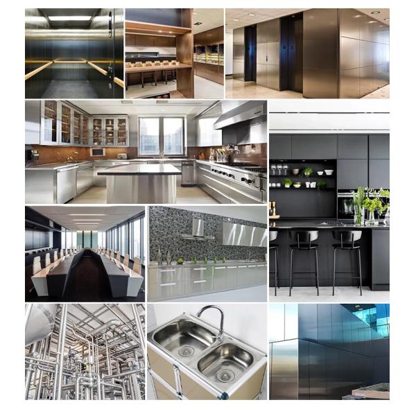 SS304 316 Щетка Сатин No.4 Противоотпечаток пальцев Окончание цвет нержавеющей стали