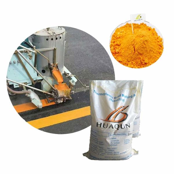 Thermoplastic Road Paint Wear Resistant High Reflective Road Marking Use