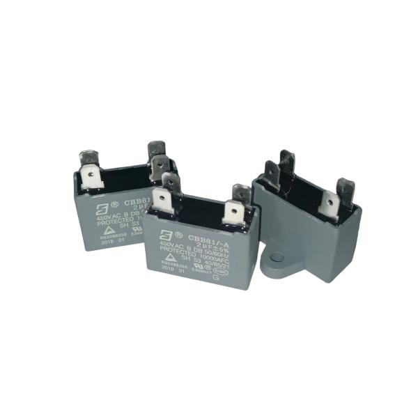 Capacitor à prova de explosão CBB61 450V 2.0UF S3 Capacitor de ventilador industrial da classe B