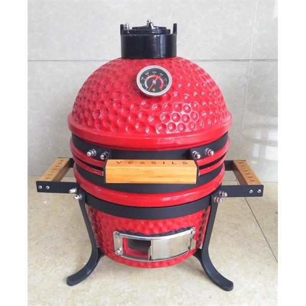 Гриль SGS красный керамический Kamado, гриль 31.8cm мини Kamado