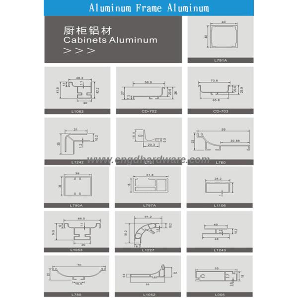 China supplier aluminum furntiure profiles aluminum hardware fittings aluminum countertop mats