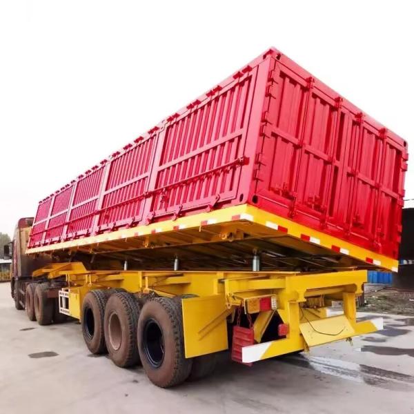 3-Axles Side Tipping Coal Mine Transportation Semi Trailer