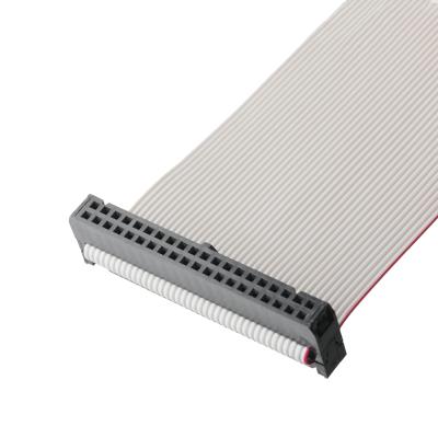 IDC FC-2*20P 40Pin 2.54mm Pitch Black PBT+G/F UL2651 28AWG IDC Flat Ribbon Cable 1.27mm Pitch OEM/ODM
