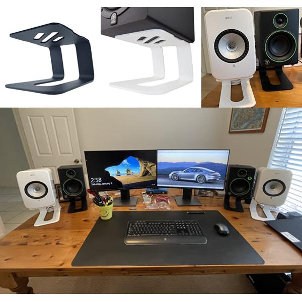 Профессиональная металлическая/алюминиевая несложная стойка для белого монитора студии