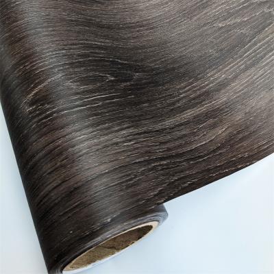1260 mm Largura Película de PVC de grãos de madeira para decoração de móveis de interior
