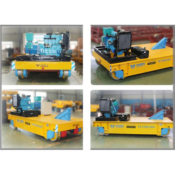 Тяжелая материальная тележка передачи изогнула рельсы двигая рабочую силу спасения плоского автомобиля