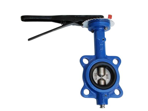 Double Shaft Ductile Iron Butterfly Valve Flat Bottomed Seat Reliable Sealing