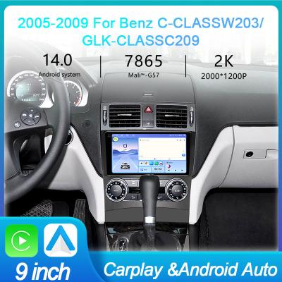 Factory Wholesale Price Car Android Stereo For Benz C-CLASS W203 GLK-CLASS C209 2005-2009 With 5-8 Working Days Delivery And MOQ 100PCS