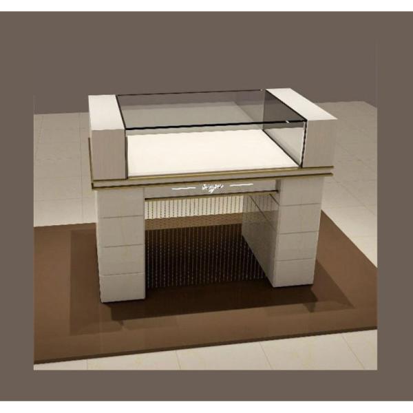 Livingroom Furniture Aluminum Glass Perfume Cabinet Display Case with Good Qualit