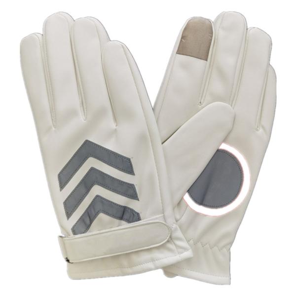 Fleece Waterproof Leather Gloves 100% Wool Winter Protection