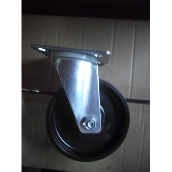 4 Inch black nylon Industrial Trolley Wheels swivel casters 300lbs