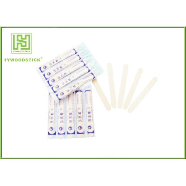 Sanitary Wrapped Padded Tongue Depressors Bulk CE Approved Round Edge