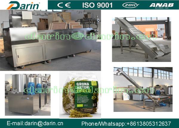 Chaîne de production de macaronis de pâtes avec l'utilisation SUS304 de PLC de contrôle de moteur et de Siemens de WEG