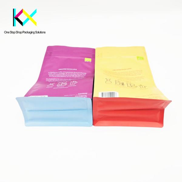 Easy Tear 500g Coffee Packaging Bags Resealable Zipper With Valve