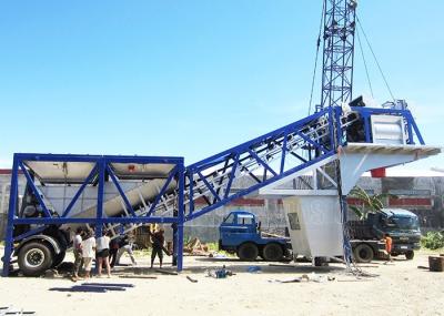 Mini Ready Mix Mobile Concrete Plant 35m3/H Small Portable Cement Mixing Plant