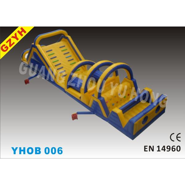 полосы препятствий на открытом воздухе коммерчески крупного плана ПВК 0.55мм раздувные для взрослого ИХОБ 006