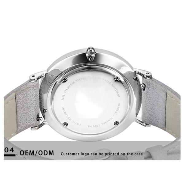 Привлекательный дозор кварца людей случая задней части стали с движением кварца Японии