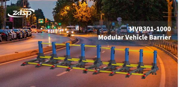 Barreira de veículo modular MVB 44kg adaptável e fácil de montar para maior segurança