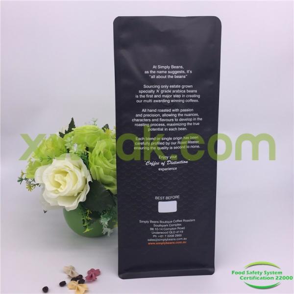 Прокатанная таможня напечатала Ресеалабле сумки, мешки кофейного зерна цвета упаковки 250г изготовленные на заказ