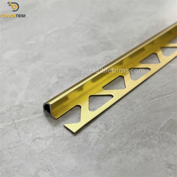 Border Tile Trim Aluminum Trim Floor Tile Matt / Gold 8mm 10mm 12mm