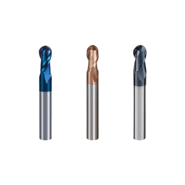 Manufacturer CNC Wood Carving Bits Nano Coating 2/4Flutes Ball Nose 6mm Milling Cutter Carbide End Mill