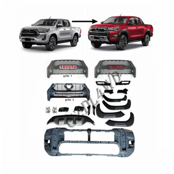 Замена сетки гриля Тойота Hilux Rocco 2020 костюма передняя