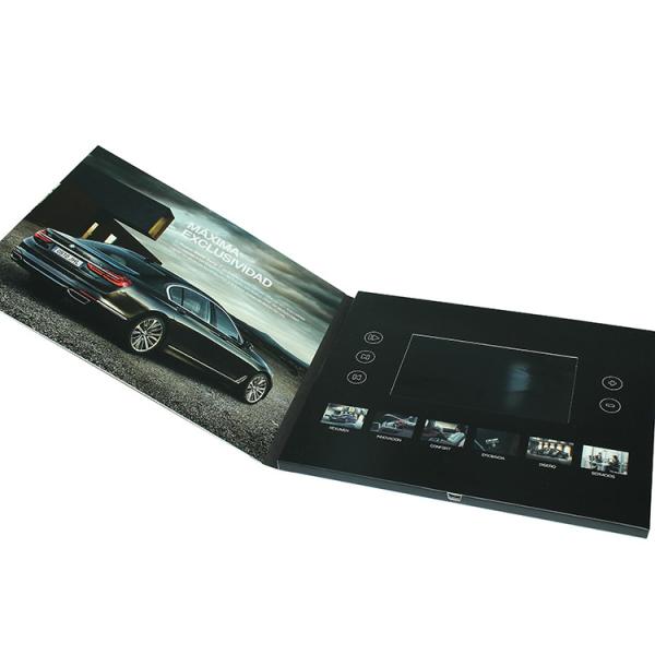 Business Gift 5IPS Screen Video Brochure ,Video Brochure Card ,Lcd Video brochure Card with 210x165mm UV brochure print