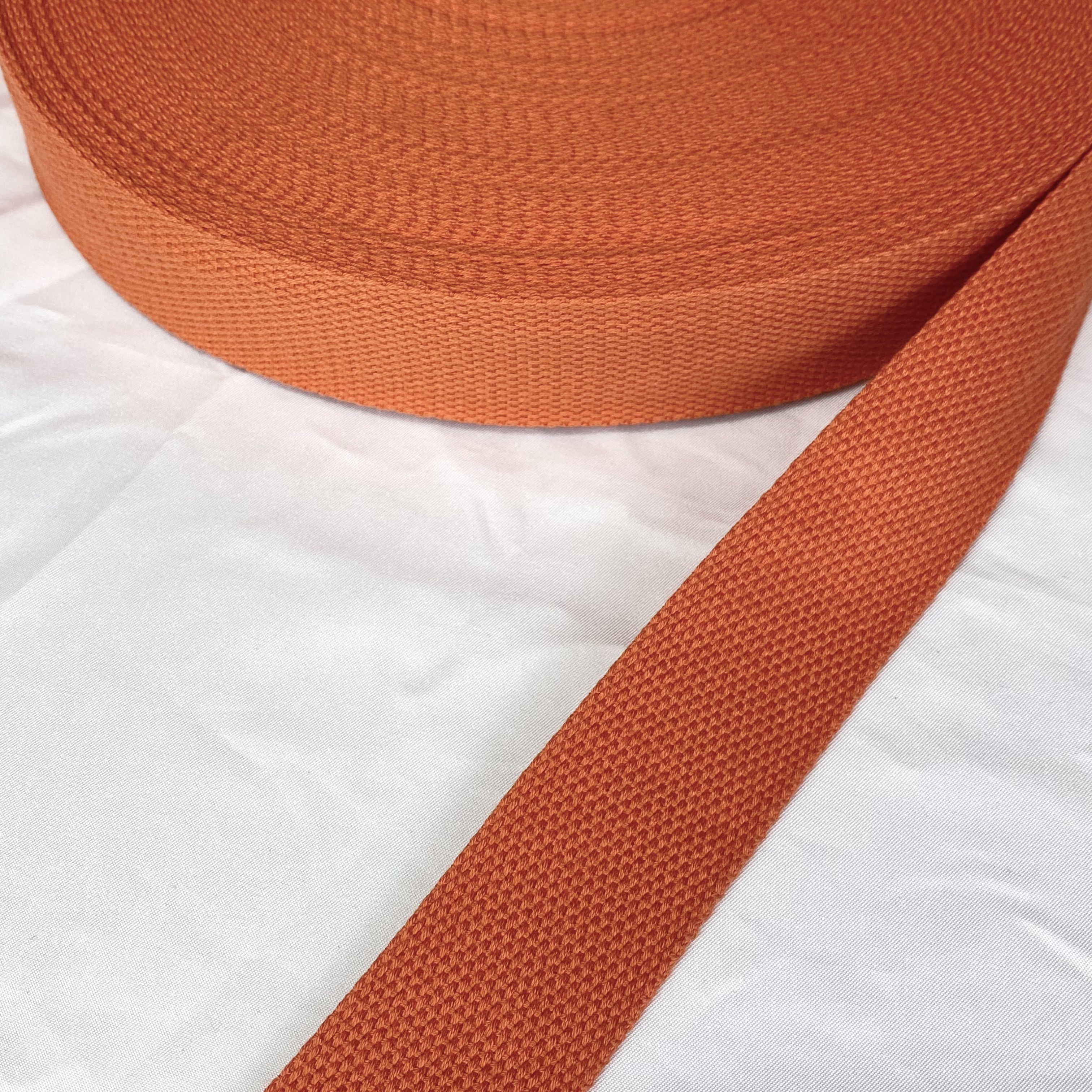 Soft bead Polyester-cotton webbing in a variety of colors Dupont Tote bag strap Textiles