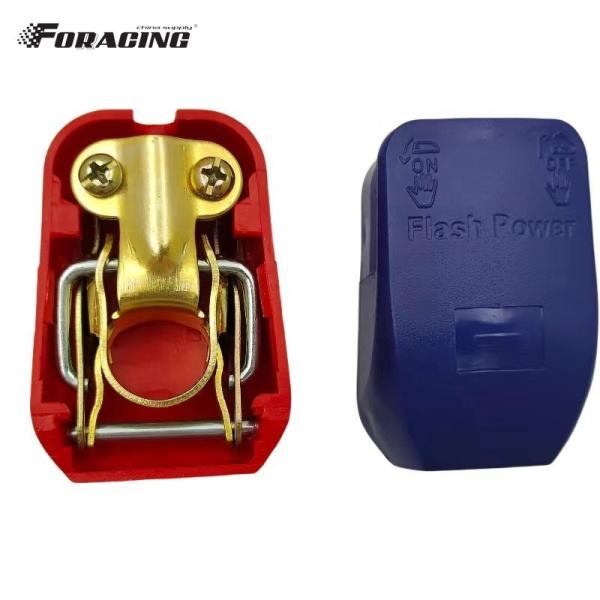 Prensagem para baixo de bateria revestida de cobre e zinco Switch Terminal 4-6 AWG Gauge Input para Car Boat Steel e Brass