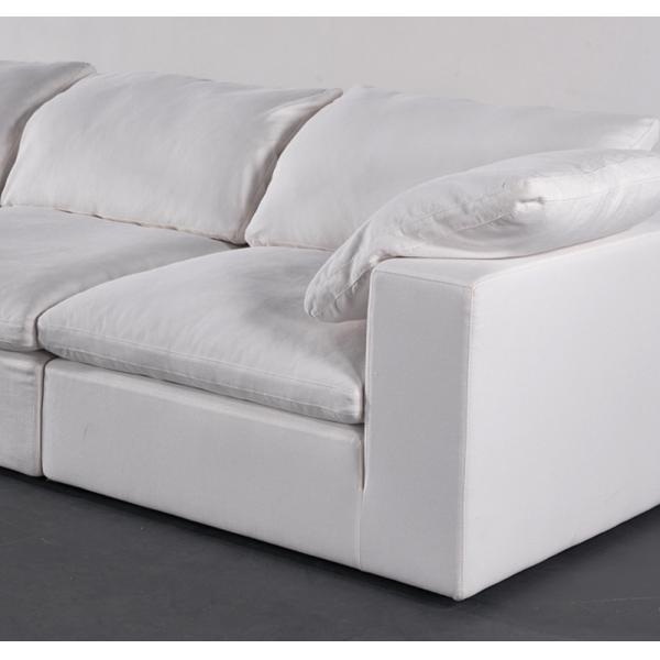 BN Italian Furniture Large Seat Deep Fabric Sofa Sailboat Living Room Corner Sofa